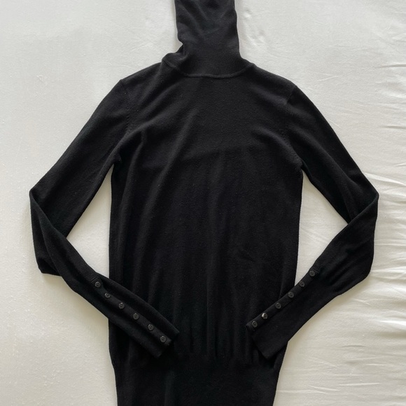 Zara Sweaters - Zara Turtle neck buttoned sleeve sweater/Black/S